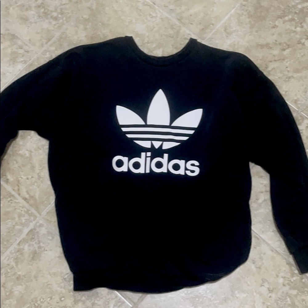 Adidas logo crew neck